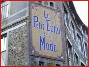 LES DESSUS-DESSOUS A L'ECHO DE LA MODE LES DESSUS-DESSOUS A L'ECHO DE LA MODE